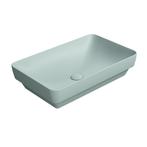 Keramische Opbouw Wastafel Sapho Pura 60x38 Mat Blauw, Ophalen of Verzenden, Nieuw, Overige typen