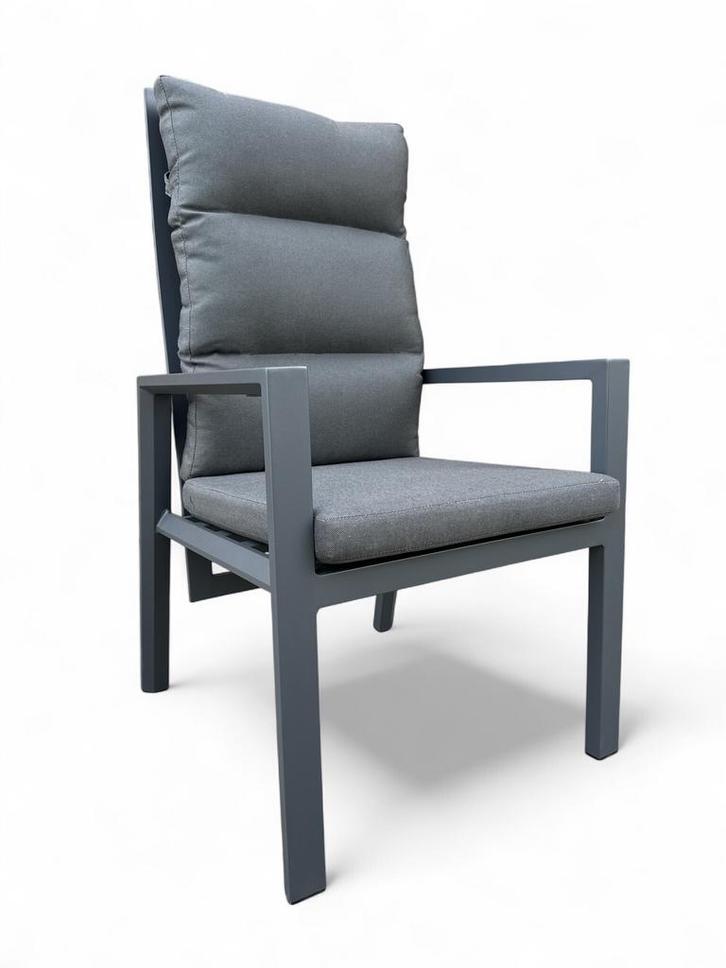 Diningstoel Donato Verstelbaar Antraciet, Tuin en Terras, Tuinstoelen, Ophalen of Verzenden