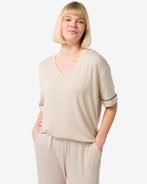 HEMA Dames pyjamatop viscose creme, Kleding | Dames, Verzenden