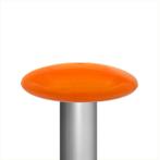 Mastknop plat oranje, Nieuw