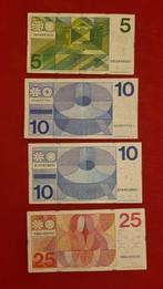 Nederland. - 5, 2 x 10, 25 Gulden - Various Dates (Zonder