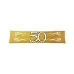 Banner 50 Jaar Goud 1,8m, Verzenden, Nieuw