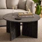 *WOONWINKEL* Ronde Salontafel Marmer Marron, Huis en Inrichting, Tafels | Salontafels, Verzenden, Nieuw