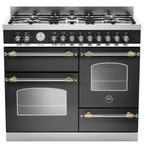 BERTAZZONI HER1006MFETNET Fornuis 100 cm4913.00, Witgoed en Apparatuur, Fornuizen, Vrijstaand, Nieuw, Energieklasse A of zuiniger