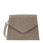 PIECES crossbody tas PCFLORA met crocoprint bruin, Verzenden, Nieuw