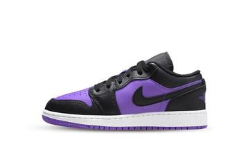 Air Jordan 1 Low Purple Venom (GS) beschikbaar voor biedingen
