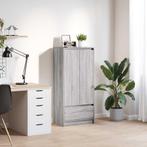 vidaXL Kast met lade 55,5x34x119,5 cm spaanplaat grijs, Huis en Inrichting, Kasten | Buffetkasten, Verzenden, Nieuw, Overige houtsoorten