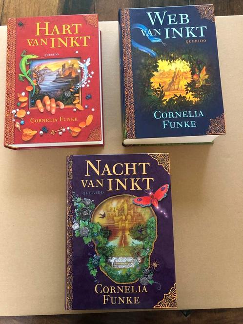 Cornelia Funke - Hart van Inkt - Trilogie - in nieuwstaat, Boeken, Fantasy, Zo goed als nieuw, Ophalen of Verzenden
