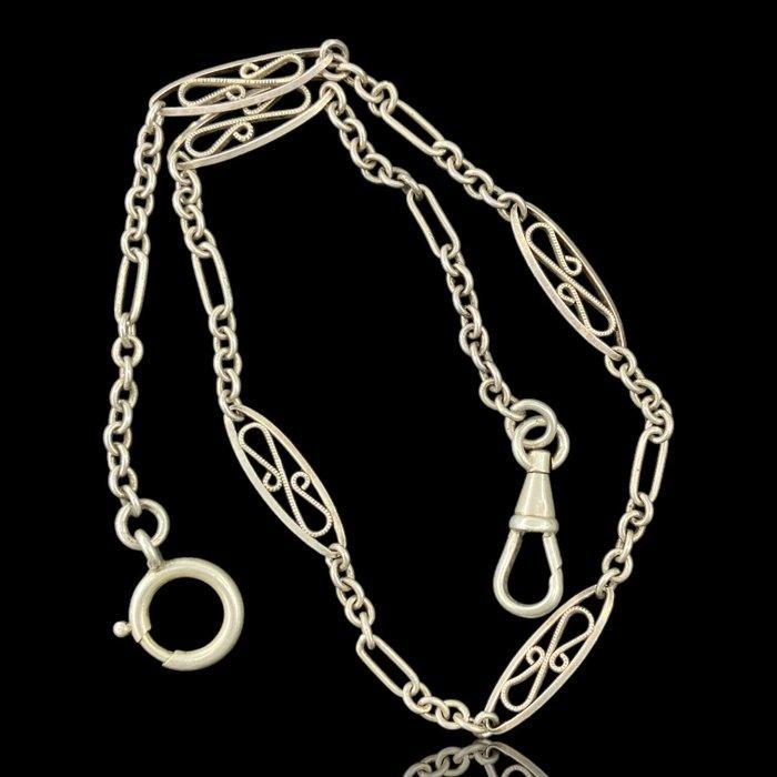 Corrente de Prata para Relógio de Bolso - . - com cerca de, Sieraden, Tassen en Uiterlijk, Horloges | Heren