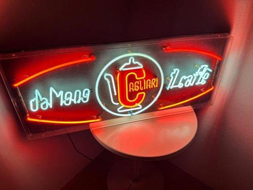 Cagliari - Lichtbak - Glas, Metaal, Plastic, Antiek en Kunst, Antiek | Wandborden en Tegels