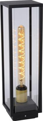 2dekans | Lucide LAURENS - Sokkellamp - 1xE27 - IP54 - Zwart, Ophalen of Verzenden, Zo goed als nieuw