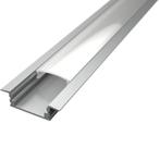 LED Strip Profiel - Velvalux Profi - Zilver Aluminium - 1, Huis en Inrichting, Lampen | Overige, Ophalen of Verzenden, Nieuw