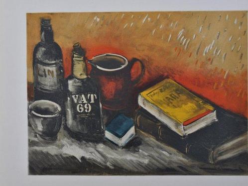 Maurice De Vlaminck (1876-1958) - Nature morte au whisky, Antiek en Kunst, Kunst | Schilderijen | Modern