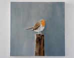 Matthieu van Riel - Robin. Grey Background, Antiek en Kunst