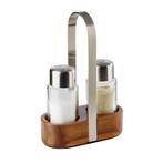 GGM Gastro | (6 stuks) Cruet - WOOD - Houten standaard - |, Verzenden, Nieuw in verpakking