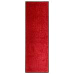 vidaXL Deurmat wasbaar 60x180 cm rood, Tuin en Terras, Deurmatten, Verzenden, Nieuw