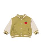 HEMA Baby bombervest sweatstof groen, Verzenden, Nieuw
