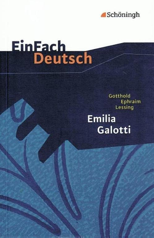 Emilia Galotti Ein Trauerspiel in funf Aufzuge 9783140222808, Boeken, Wetenschap, Zo goed als nieuw, Verzenden