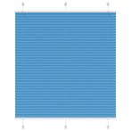 vidaXL Plissé rolgordijn 115x150cm stofbreedte 114,4cm, Verzenden, Nieuw, Blauw