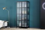 Industriële vitrine DURA STEEL 180cm schwarz metalen, Huis en Inrichting, Kasten | Overige, Nieuw, Ophalen of Verzenden