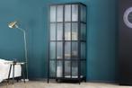 industrieele vitrine DURA STEEL 180cm zwart metalen, Huis en Inrichting, Kasten | Overige, Ophalen of Verzenden, Nieuw