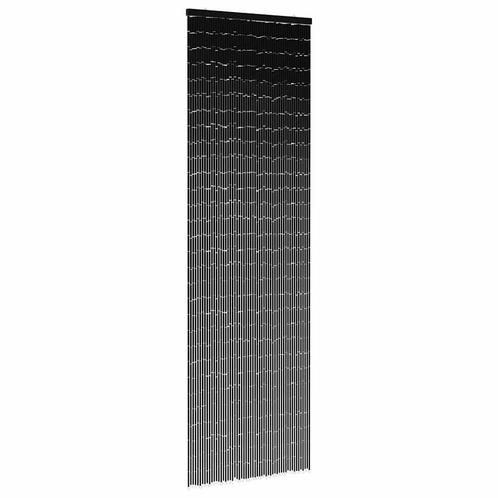 vidaXL Insectengordijn 56x185 cm bamboe donkergrijs, Huis en Inrichting, Stoffering | Gordijnen en Lamellen, Grijs, Nieuw, Verzenden