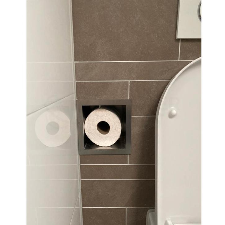 Sani Royal Inbouw Toilet Reserve Rolhouder RVS, Doe-het-zelf en Verbouw, Sanitair