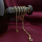 Gouden ankerschakel ketting, Sieraden, Tassen en Uiterlijk, Ophalen of Verzenden, Gebruikt, Overige kleuren, Goud