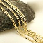 Bicolor gouden infinity schakel ketting | 49,5 cm, Sieraden, Tassen en Uiterlijk, Kettingen, Ophalen of Verzenden, Gebruikt, Overige kleuren