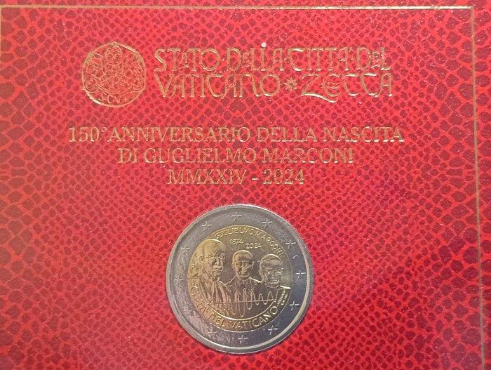 Vaticaan. 2 Euro 2024 Guglielmo Marconi (Zonder, Postzegels en Munten, Munten | Europa | Euromunten