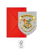 Harry Potter Uitnodigingen En Enveloppen Hogwarts (6st), Ophalen of Verzenden, Nieuw