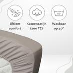 2dekans | Ten Cate Hoeslaken - Hoeslaken Topper 160x200 -, Ophalen of Verzenden, Zo goed als nieuw, Grijs