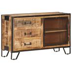 vidaXL Dressoir 100x31x60 cm massief ruw mangohout, Huis en Inrichting, 100 tot 150 cm, Verzenden, Nieuw, 25 tot 50 cm