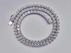 Halsketting - 14 karaat Witgoud - 20.14ct. tw. Diamant, Sieraden, Tassen en Uiterlijk, Kettingen, Nieuw