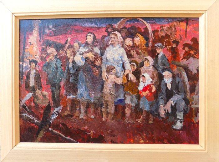 Pirogov Viktor Vladimirovich (1923-1995) - Riunione dei, Antiek en Kunst, Kunst | Schilderijen | Klassiek