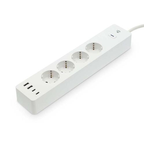 SmartLife Stekkerdoos 4-weg | Wi-Fi | 2x USB-A / 2x USB-C™, Doe-het-zelf en Verbouw, Elektra en Kabels, Nieuw, Verzenden