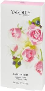 YARDLEY ENGLISH ROSE LUXURY SOAP ZEEP DOOSJE 3 X 100 GRAM, Verzenden, Nieuw