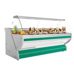 GGM Gastro | Koelvitrine - 3000mm - met verlichting - Groen, Verzenden