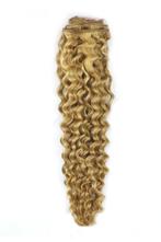 Remy Human Hair extensions curly 22 - blond 18/613#, Nieuw