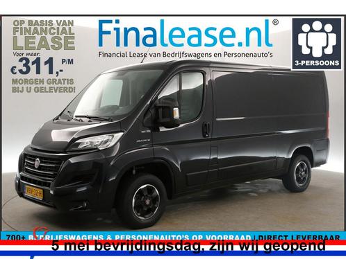 Fiat Ducato 2.3 MultiJet L2H1 Airco Cruise Cam Trekh €316pm, Auto's, Bestelauto's, Lease, Handgeschakeld, Diesel, Fiat, Zwart