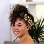 Afrikaanse hoofddoek / headwrap - Groen / geel, Nieuw, Ophalen of Verzenden