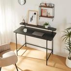 Bureau Samnanger 120x55x88 cm zwart [en.casa], Huis en Inrichting, Bureaus, Verzenden, Nieuw