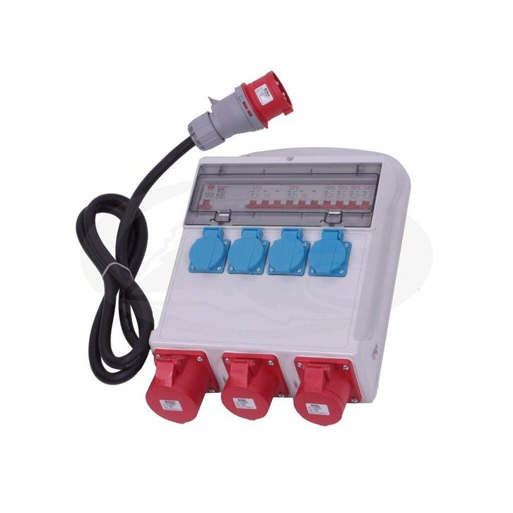 Verdeelkast / stroomverdeler / stoppenkast 32A 230V Fluxon, Doe-het-zelf en Verbouw, Elektra en Kabels, Nieuw, Verzenden