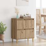 vidaXL Dressoir Artisan Eiken 60 x 35 x 70 cm Bewerkt hout, Huis en Inrichting, Kasten | Dressoirs, Verzenden, Nieuw, Overige houtsoorten