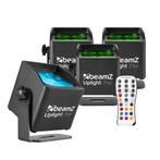 BeamZ BBP44 - Set van 4 compacte accu Uplights IP65, Verzenden, Nieuw