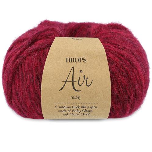 DROPS Air Mix - 07 robijnrood - Wol Garen, Hobby en Vrije tijd, Breien en Haken, Ophalen of Verzenden