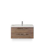 Seville Badmeubelset 100 cm - Tabacco - Wastafel Djazz 1, Huis en Inrichting, Ophalen of Verzenden, Nieuw