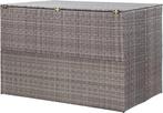 vidaXL - Tuinbox - 150x100x100 - cm - poly - rattan - grijs, Tuin en Terras, Verzenden, Nieuw