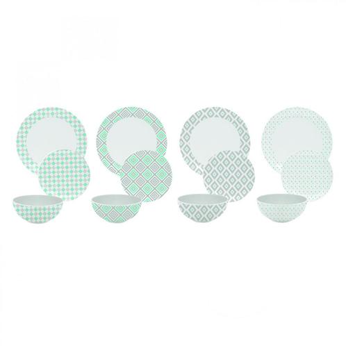 Melamine servies Milda 12-delig, Caravans en Kamperen, Kampeeraccessoires, Nieuw