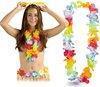24x Hawaii krans ketting slinger - multicollor, Verzenden, Nieuw, Jongen of Meisje